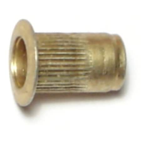 Midwest Fastener Blind Nut Insert, #10-32 Thrd Sz, Steel, 10 PK 69324